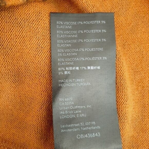 ANTHROPOLOGIE Puff-Sleeved Turtleneck Top Abstract Leopard Print Sz S - Picture 16 of 16